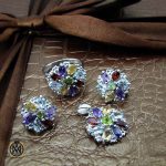 سرویس چند نگین اصل و خوش رنگ طرح ارمیا