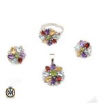 سرویس چند نگین اصل و خوش رنگ طرح ارمیا