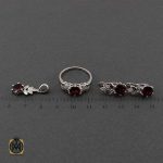 سرویس گارنت زنانه خوش رنگ و معدنی روناک