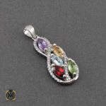 گردنبند با نگین های متنوع گردنبند با نگین های متنوع