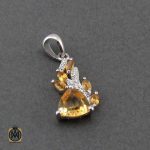 انگشتر نقره زنانه با نگین زرد