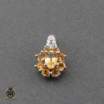 گردنبند نقره با نگین اصل