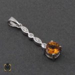 گردنبند نقره با نگین اصل