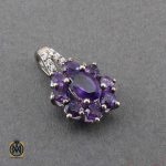 گردنبند نقره با نگین اصل و معدنی