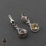 گوشواره جواهر سیترین اصل