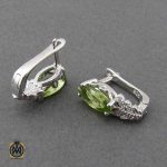 گوشواره نقره اصل گوشواره نقره اصل با نگین معدنی