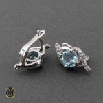 گوشواره نقره با نگین اصل