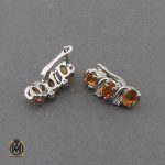 گوشواره نقره با نگین اصل و معدنی