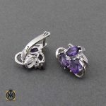 گوشواره نقره با نگین اصل و معدنی