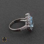 انگشتر توپاز خوش رنگ زنانه 3