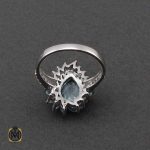 انگشتر توپاز خوش رنگ زنانه -