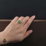 انگشتر نقره زنانه با نگین سنگ قیمتی