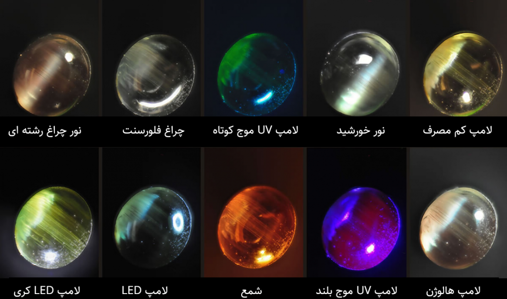 تغییر رنگ سنگ الکساندریت اصل تغییر رنگ سنگ الکساندریت اصل