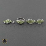 سرویس زبرجد زنانه اصل و طبیعی طرح فلور