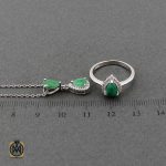 نیم ست زمرد زنانه اصل و طبیعی طرح اقاقیا (1) نیم ست زمرد زنانه اصل و طبیعی طرح اقاقیا