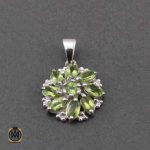 گردنبند نقره با نگین اصل و معدنی