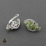 گوشواره نقره با نگین سنگ قیمتی