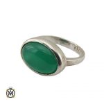 mens-green-agate-ring-11221 انگشتر عقیق سبز اسپرت معدنی و خوش رنگ