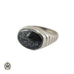 mens-hematite-ring-11222 انگشتر حدید صینی مردانه با حکاکی الله و پنج تن