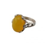 mens-sharaf-shams-ring-11203 انگشتر شرف الشمس مردانه عقیق زرد اصل و خوش رنگ