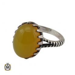 mens-sharaf-shams-ring-11213 انگشتر نگین شرف الشمس عقیق زرد مردانه اصل و معدنی