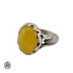 انگشتر عقیق شرف الشمس نقره مردانه