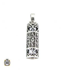 necklace-place-of-prayer-3454 مدال جا دعایی نقره با دعای حرز امام جواد اسپرت