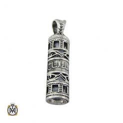 necklace-place-of-prayer-3459 مدال نقره جادعایی اسپرت با حرز امام جواد