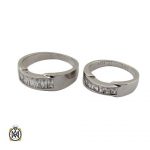 silver-ring-set-11238 حلقه ست نقره رینگی مردانه و زنانه طرح مهسان (4)