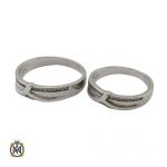 silver-ring-set-11239 حلقه ست نقره رینگی مردانه و زنانه طرح نوگل