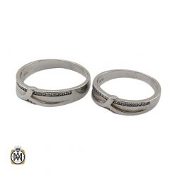 silver-ring-set-11239 حلقه ست نقره رینگی مردانه و زنانه طرح نوگل
