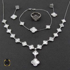 silver-wanclife-service-7415 سرویس ونکلیف نقره کامل زنانه با صدف اصل (1)