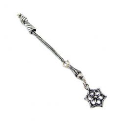 tasbih-beads-silver-4413 کرکوش تسبیح نقره ترک تک رشته ای طرح گل