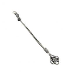 tasbih-beads-silver-4414 کرکوش تسبیح نقره ترک تک رشته ای طرح بسم الله