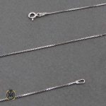 womens-silver-chains-11228 زنجیر زنانه نقره ایتالیایی طرح ونیزی 40 سانتی