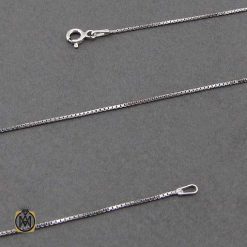 womens-silver-chains-11228 زنجیر زنانه نقره ایتالیایی طرح ونیزی 40 سانتی