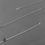 زنجیر نقره ایتالیایی زنانه سبک ونیزی 50 سانتی