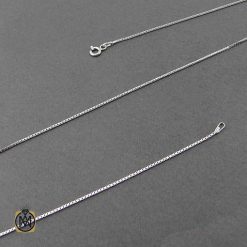 womens-silver-chains-11231 زنجیر نقره ایتالیایی زنانه سبک ونیزی 50 سانتی