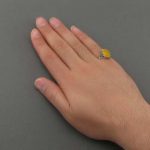 انگشتر عقیق شرف الشمس مردانه اصل و خوش رنگ