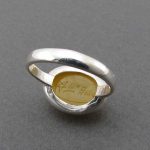 انگشتر عقیق شرف الشمس مردانه معدنی و خوش رنگ (3) انگشتر عقیق شرف الشمس اسپرت معدنی و خوش رنگ