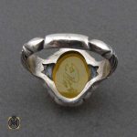 انگشتر عقیق شرف الشمس نقره مردانه