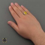 انگشتر عقیق شرف الشمس نقره مردانه