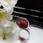 انگشتر عقیق قرمز مردانه اصل و معدنی