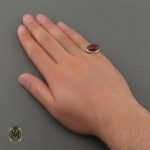 انگشتر عقیق قرمز مردانه اصل و معدنی