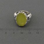 انگشتر مذهبی مردانه با نگین عقیق زرد