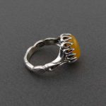 انگشتر مردانه عقیق زرد