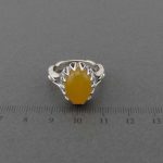 انگشتر مردانه عقیق زرد