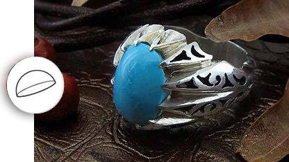 تراش دامله یا کابوشن سنگ های قیمتی