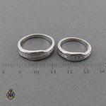 حلقه ست نقره رینگی مردانه و زنانه طرح آرنیکا (3)