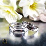 حلقه ست نقره رینگی مردانه و زنانه طرح نوگل (4) حلقه ست نقره رینگی مردانه و زنانه طرح نوگل